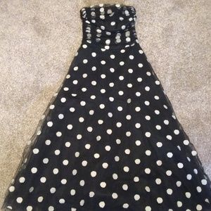 BCBG Black and White Cocktail Dress